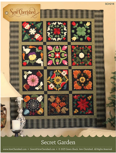 Patron de Quilt Jardin Secret