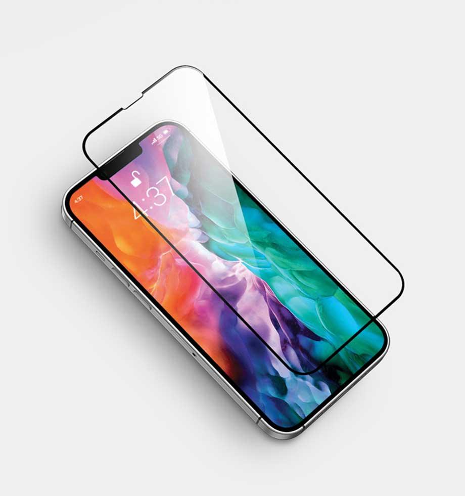 4Pcs Full Cover Tempered Glass Screen Protector for iPhone