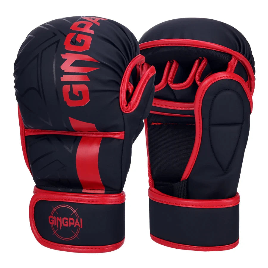 Premium Half Finger MMA Boxing Training Gloves