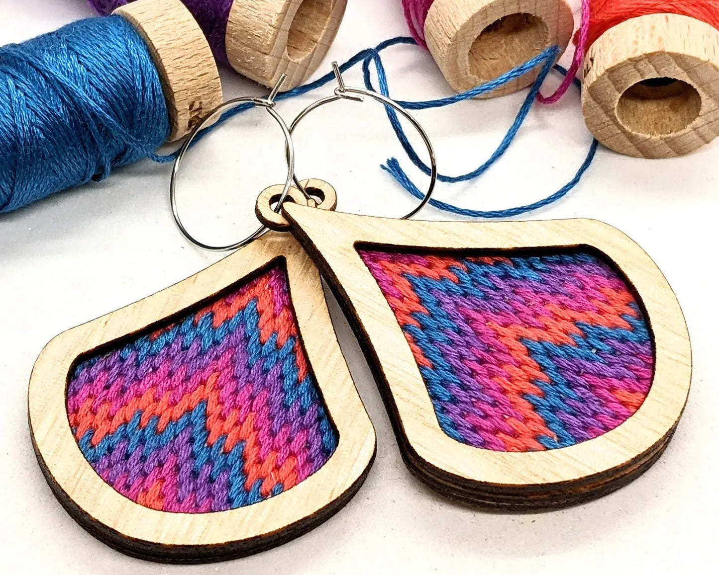 Boucles d'oreilles Bargello Shimmer Eucalypt