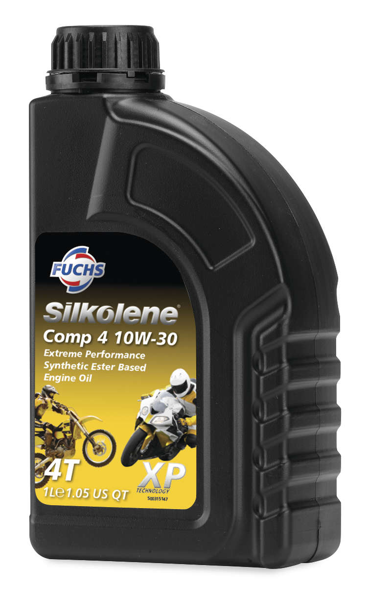 Huile moteur semi-synthétique Silkolene 4T Comp 4 10W-30 - 1 litre