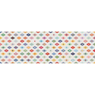 Simple Pleasures Diamond Ivory Cotton Wideback Fabric