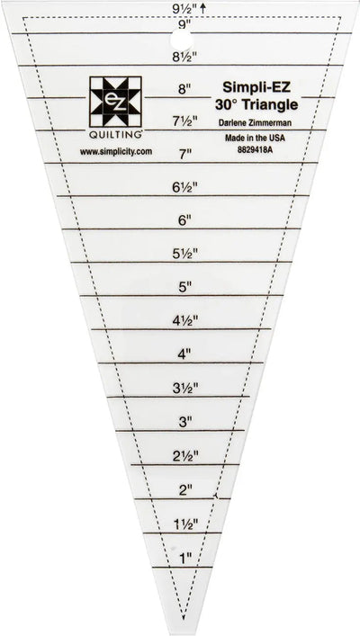Simpli-EZ 30 Degree Triangle Ruler - 9.5in