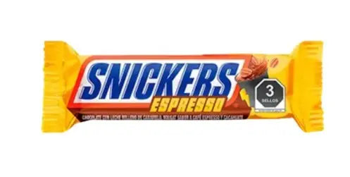 Barra de Chocolate Snickers Espresso – Delicia con Sabor a Café