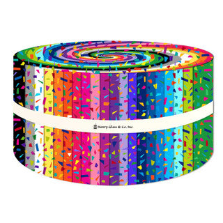 Snips 2.5" Strips - Confetti Colored Cotton Fabric