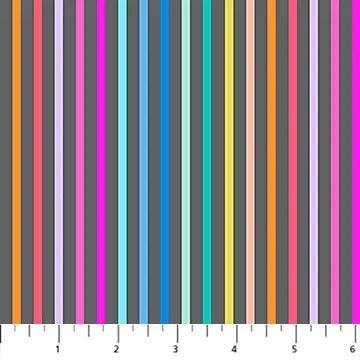 Tela de Algodón Dewfall Multicolor Rayas Grises Sólidas - 44"/45" por Yarda