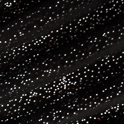 Sparkle Cuddle Glitter Black/Silver Fabric - 58"/60" per yard
