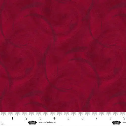 Tela de respaldo ancha de algodón rojo Spin Flannel 108" de Satin Moon Designs