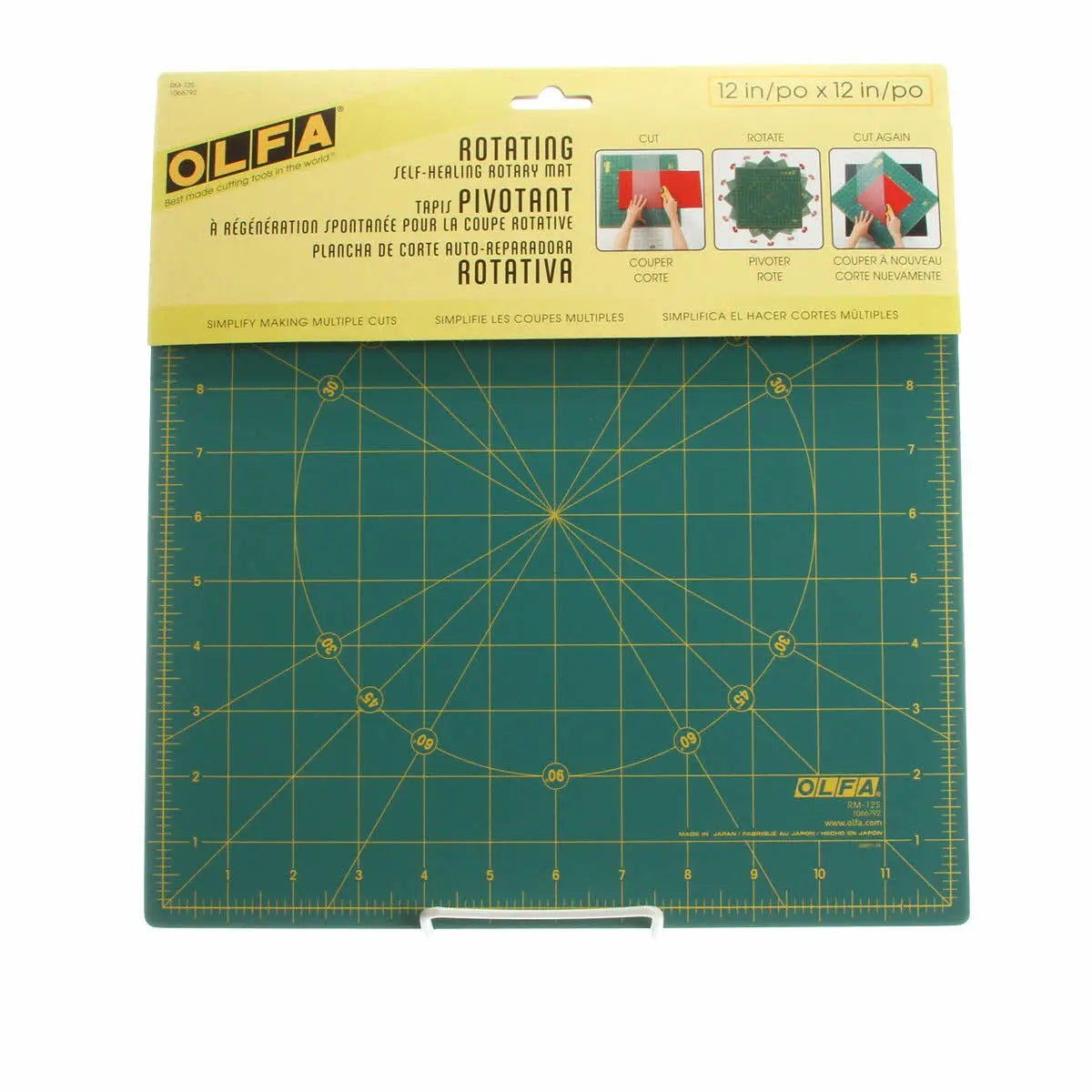 Premium 12in Spinning Square Cutting Mat
