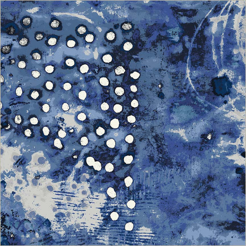 Tissu en coton large Spotted Graffiti Weather Map