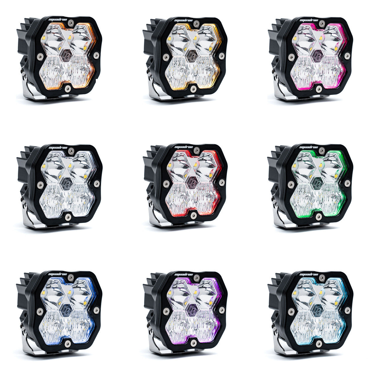 Baja Designs Squadron 2.0 Pro Negro Par de Pods de Luz LED