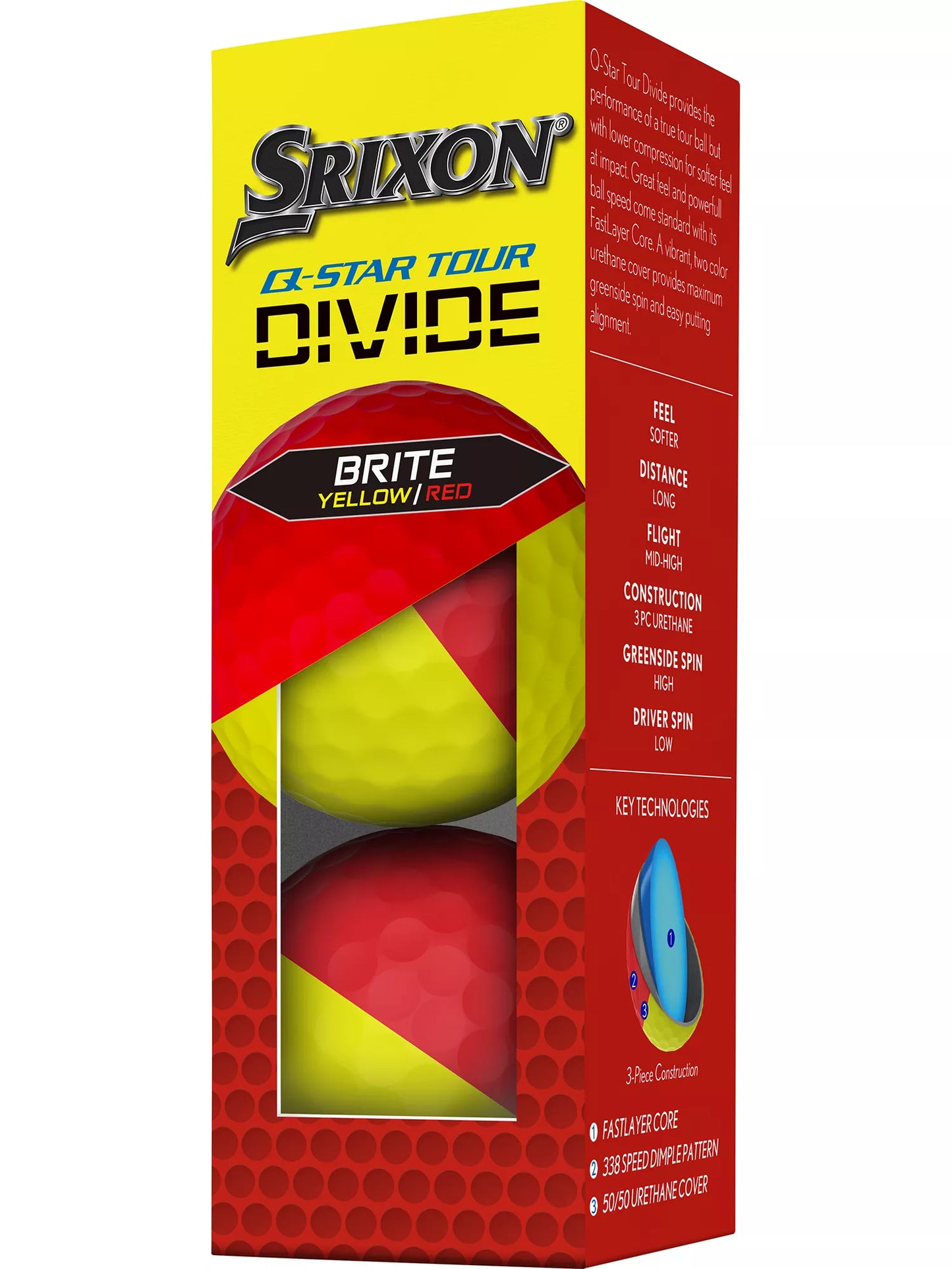 Pelotas de golf Srixon 2024 Q-STAR Tour Divide 2