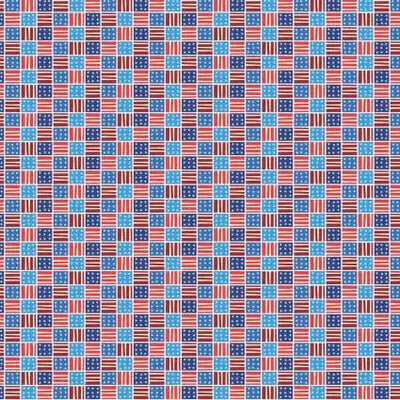 Star Spangled Summer Stripes and Stars Fabric - 43"/44" Per Yard