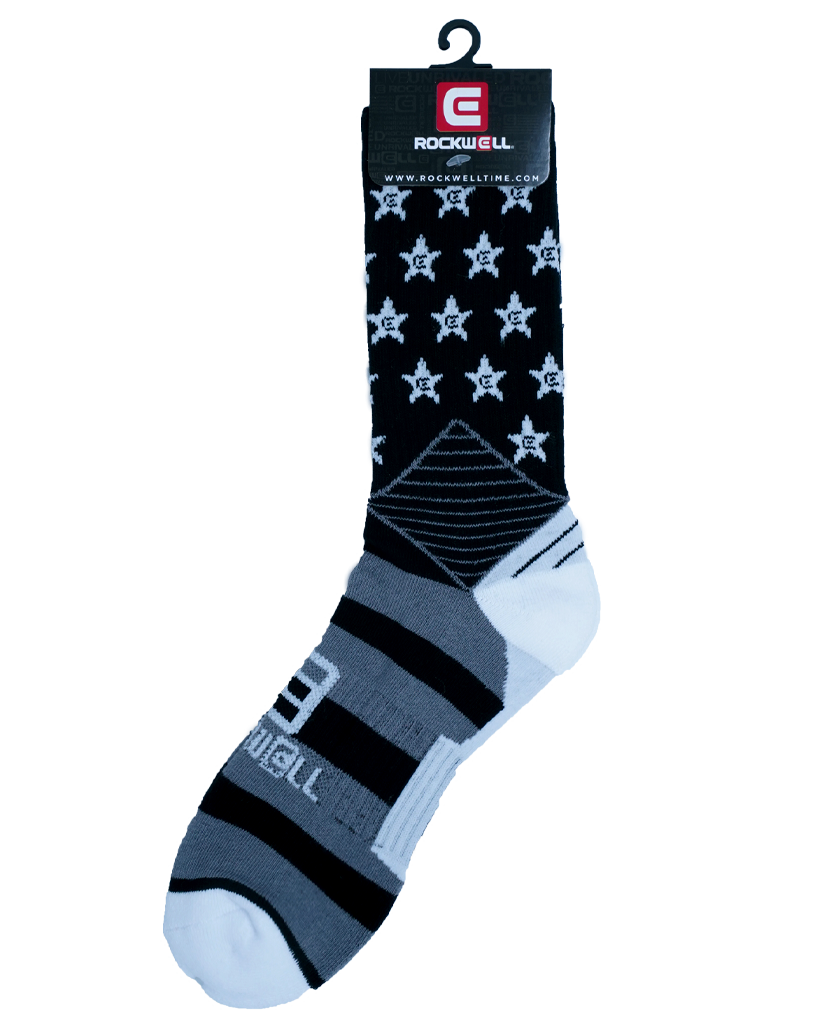 Patriotic Stars and Stripes Crew Socks - Korvel