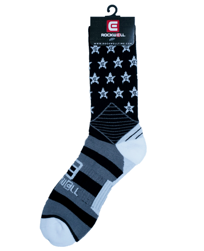Patriotic Stars and Stripes Crew Socks - Korvel