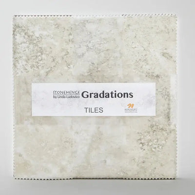 Stonehenge Gradations II Slate Tiles - 10" Cotton Squares