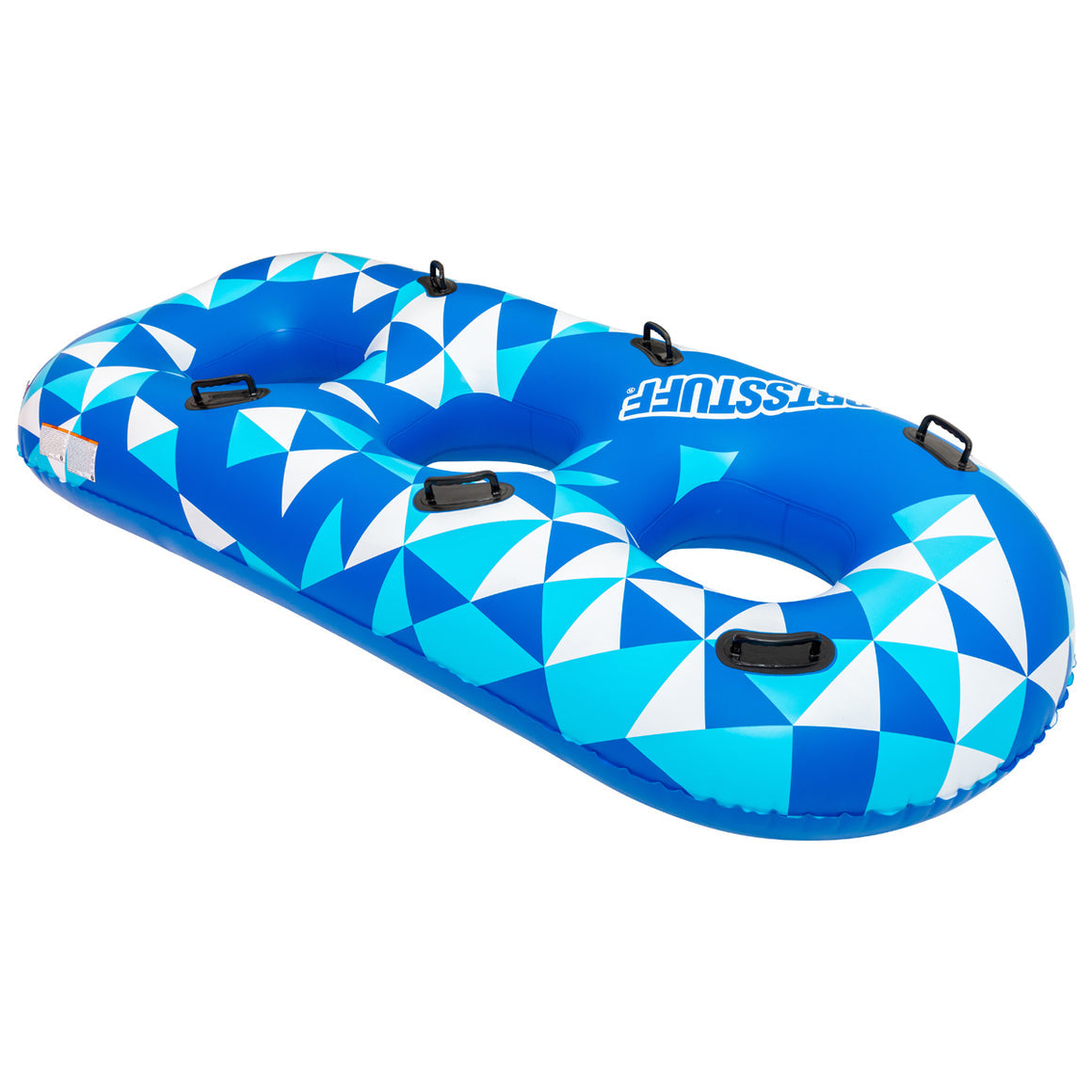 AIR HEADS Kaleidoscope 3 Sled - Inflatable Snow Tube for 1-3 Riders