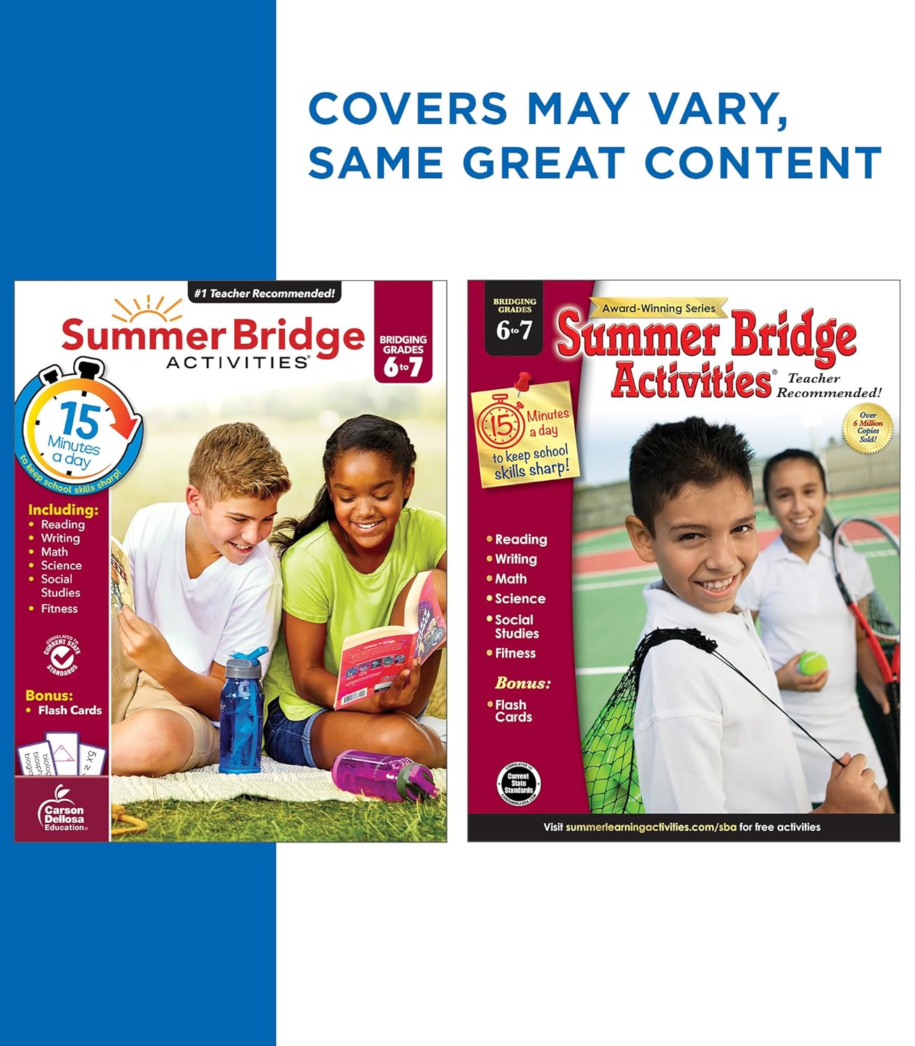 Comprehensive Summer Learning Workbook for 6th to 7th Grade: Math, Reading, Writing, Science, and More (Spiral Bound) - Korvel