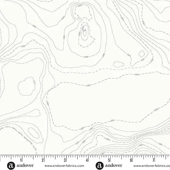 Sun Print Whisper Boulder Topography Fabric - 44"/45" Per Yard