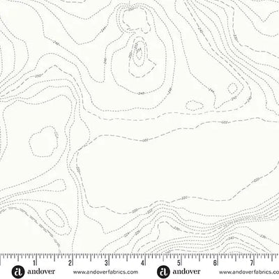 Sun Print Whisper Boulder Topography Fabric - 44"/45" Per Yard