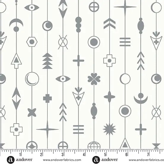 Tela Sun Print Whisper Cloud Gaze - 44"/45" por yarda