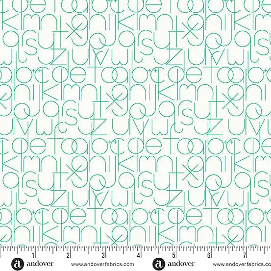 Sun Print Whisper Emerald Cotton Fabric - 44"/45" Per Yard