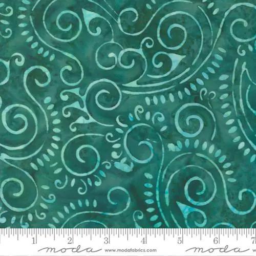 Tissu en coton Sunburst Batiks Lagoon - 44"/45" par yard