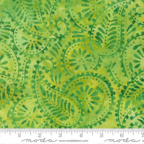 Sunburst Batiks Lime 4370-27 Cotton Fabric - 44"/45" Per Yard