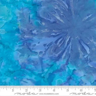 Tela de Algodón Sunburst Batiks Pool - 44"/45" por Yarda
