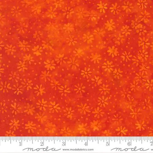 Sunburst Batiks Tangerine Cotton Fabric - 44"/45" Per Yard