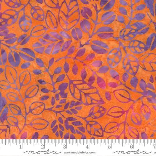Sunburst Batiks Tangerine Cotton Fabric - 44"/45" Per Yard