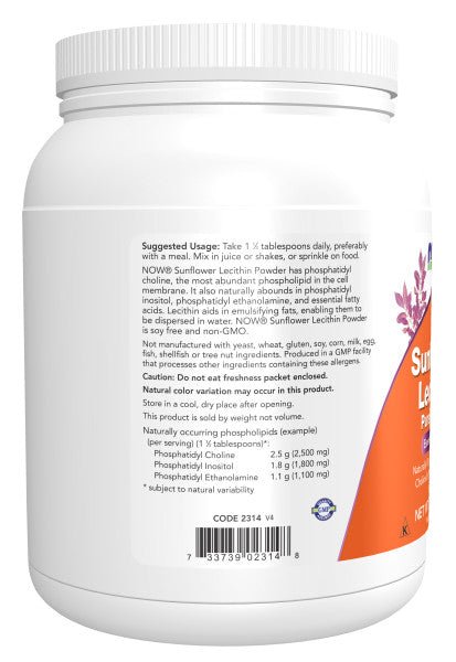 Premium Sunflower Lecithin NON-GMO Powder