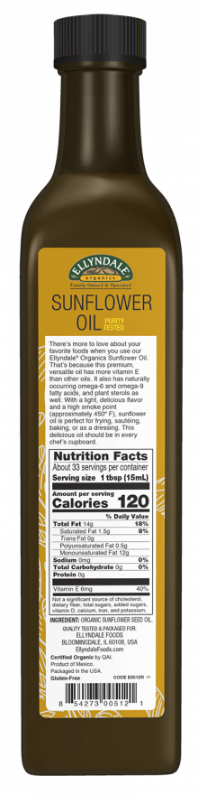 Organic Sunflower Oil - Premium Cooking Essential