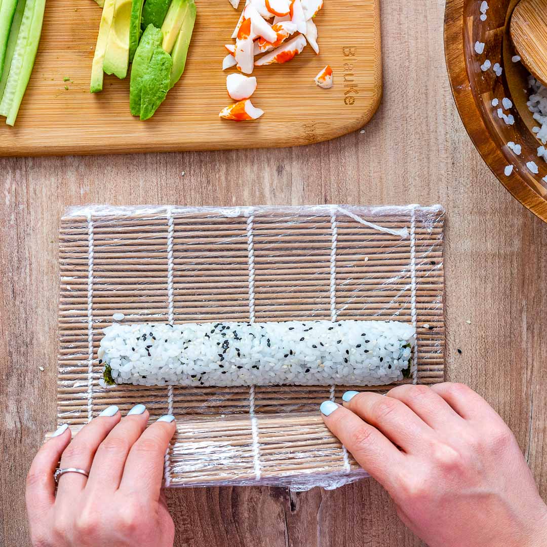 Bamboo Sushi Making Kit – 2 Rolling Mats, Rice Paddle, Spreader & 5 Pairs Chopsticks - Korvel