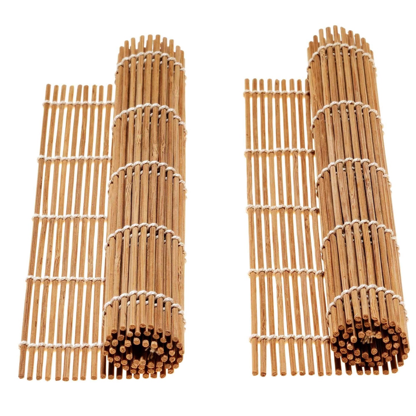 Bamboo Sushi Making Kit – 2 Rolling Mats, Rice Paddle, Spreader & 5 Pairs Chopsticks - Korvel