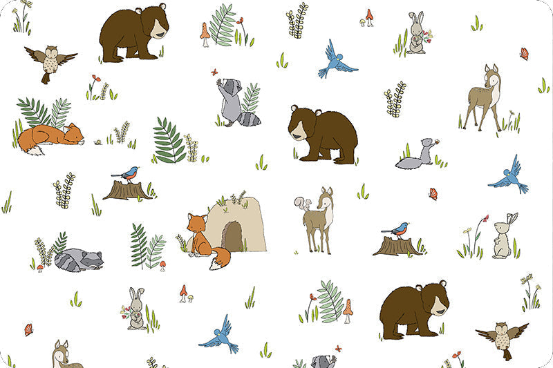Tissu Sweet Melody Designs Woodland Pals Digital Cuddle® Snow