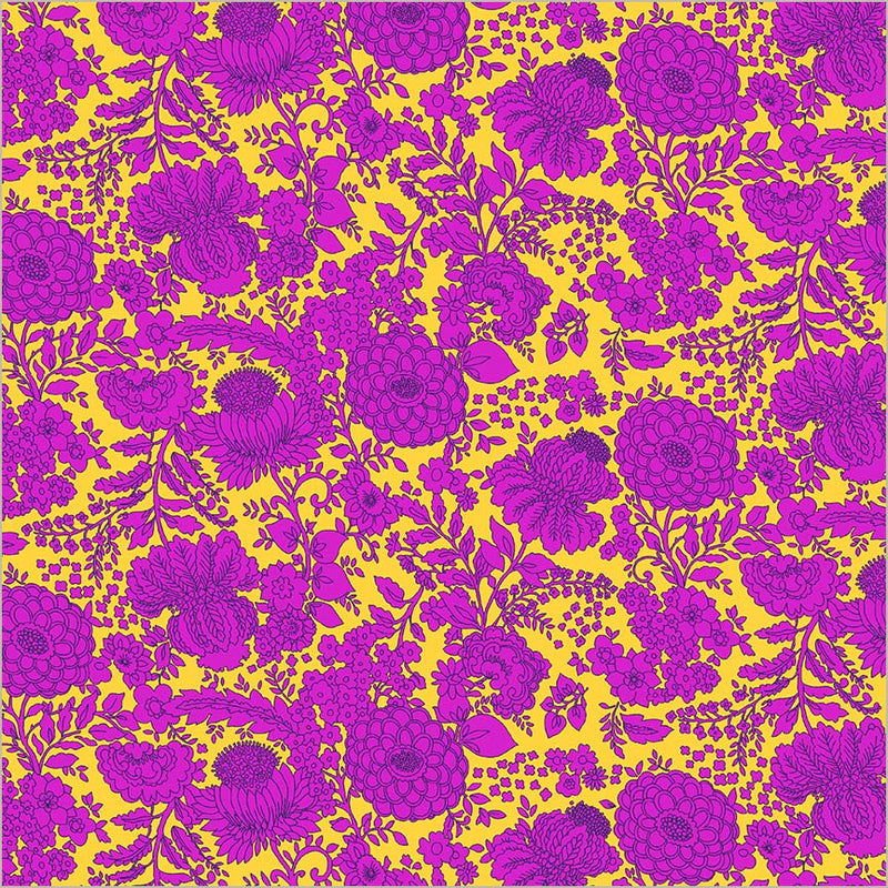 Sweet Talk Kim Yellow Cotton Fabric - 44"/45" Per Yard