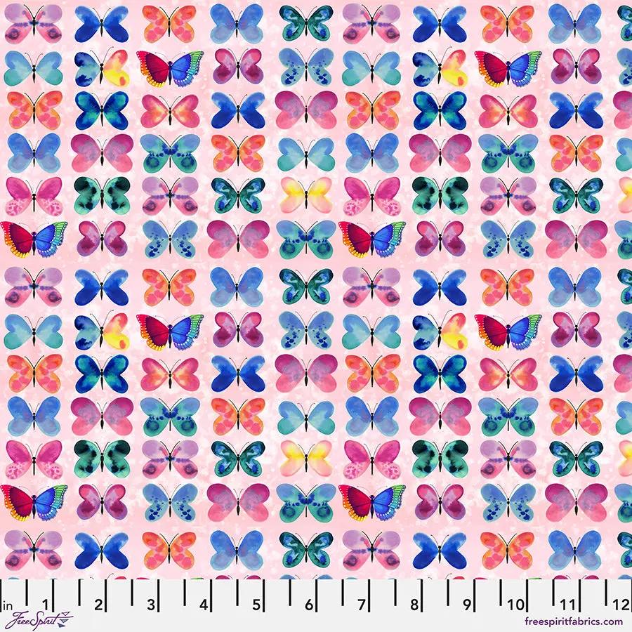 Sweet Wing Love Pink Cotton Fabric - 44"/45" Per Yard