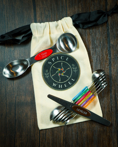 Magnetic Spoons with leveler and Canvas Gift Bag - Korvel-Food Inc.