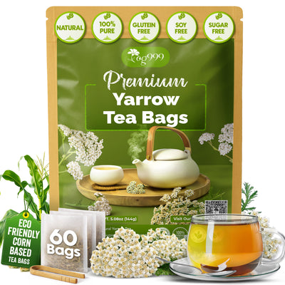 Premium Yarrow Tea Leaves | Naturally Aromatic Loose Leaf