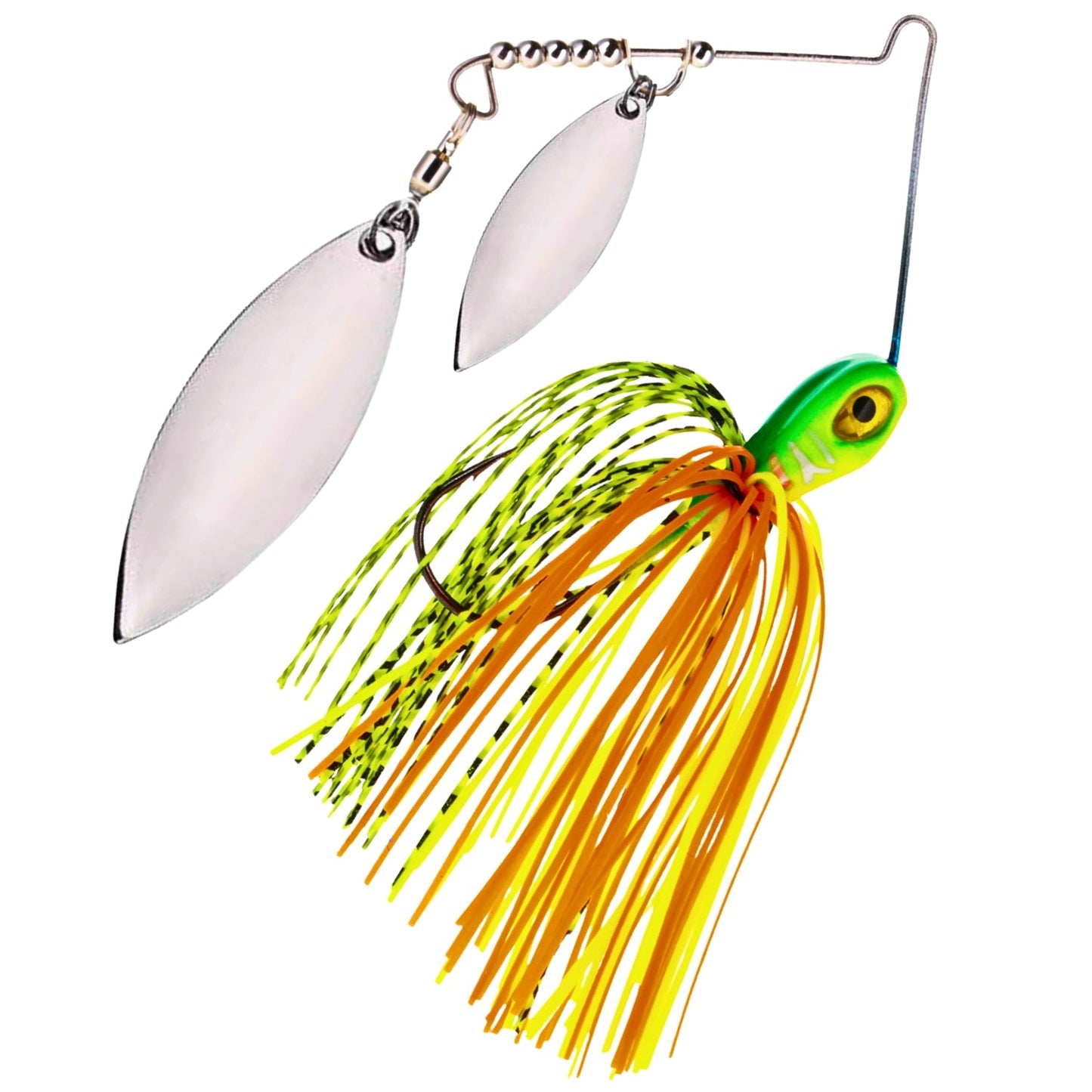 Jigs de spinnerbait de tungsteno de doble sauce premium (paquete de 2)