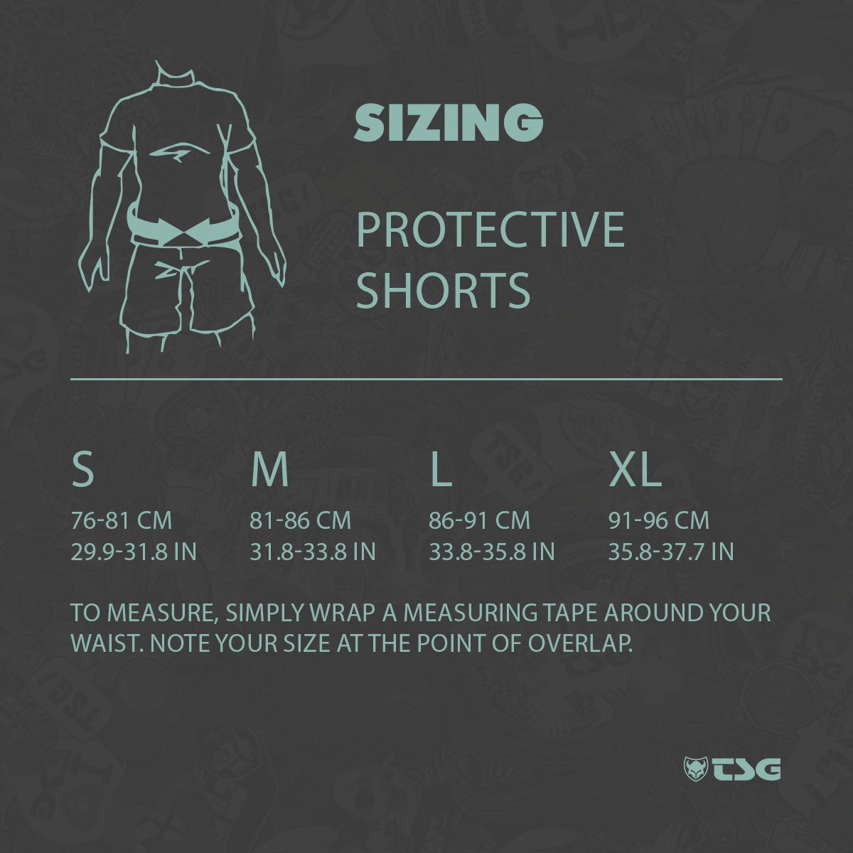 Shorts de protection TSG - Crash Pant A - Noir