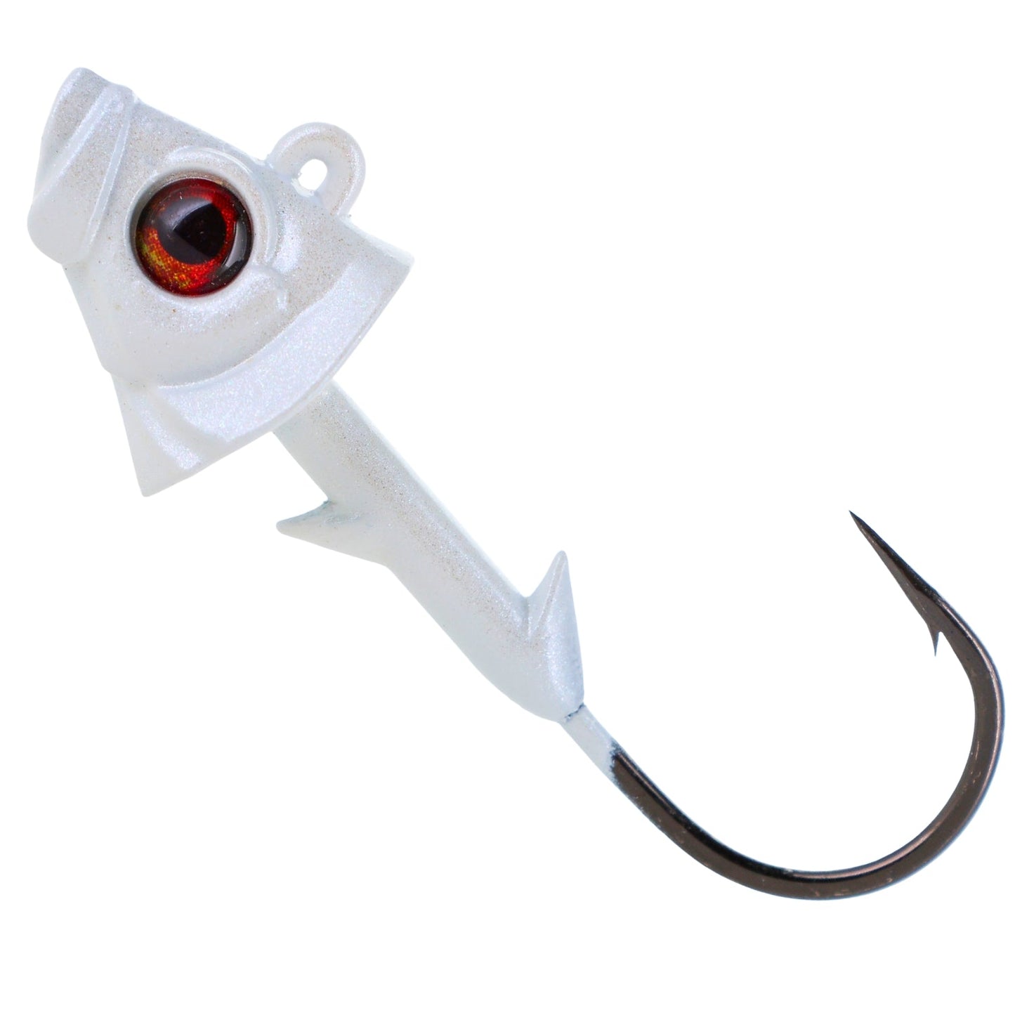 Jigs Swimbait de tungsteno puro al 97 % Reaction Tackle - Cabeza de pez realista - Paquete de 5