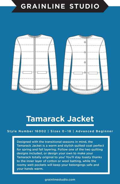 Tamarack Jacket Sewing Pattern (Sizes 0-18)