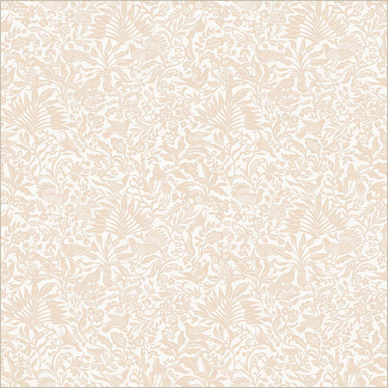 Tapestry Aviary Ivory Cotton Fabric - 43"/44" Per Yard
