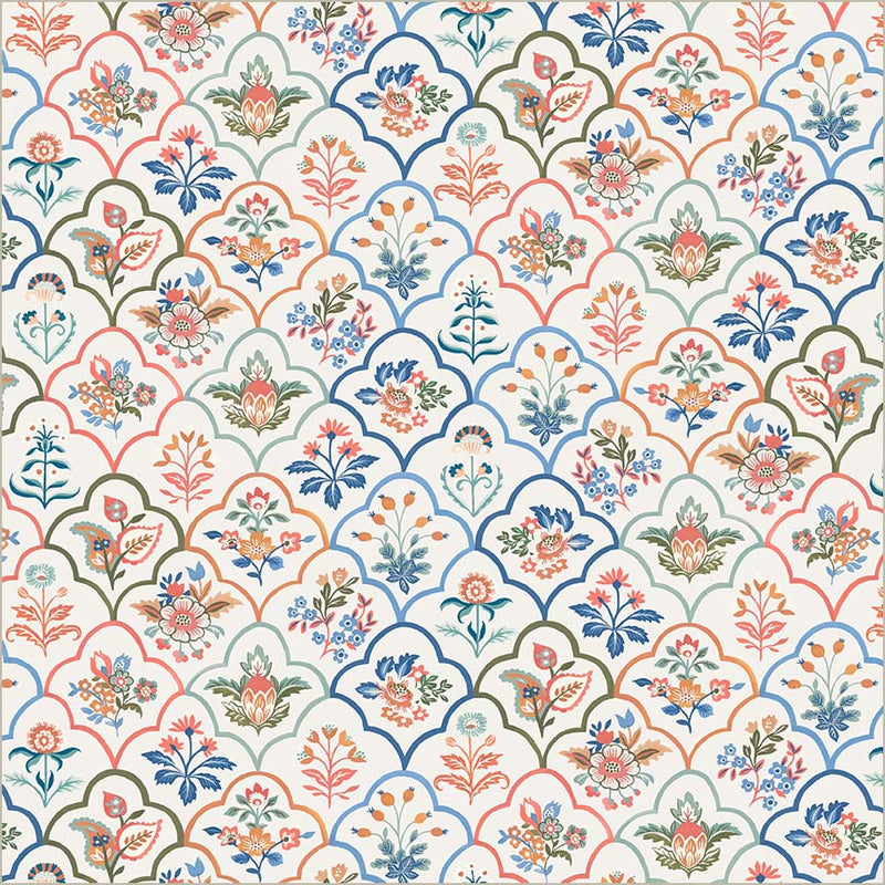 Tissu en coton ivoire Tapestry Botanica - 43”/44” par yard