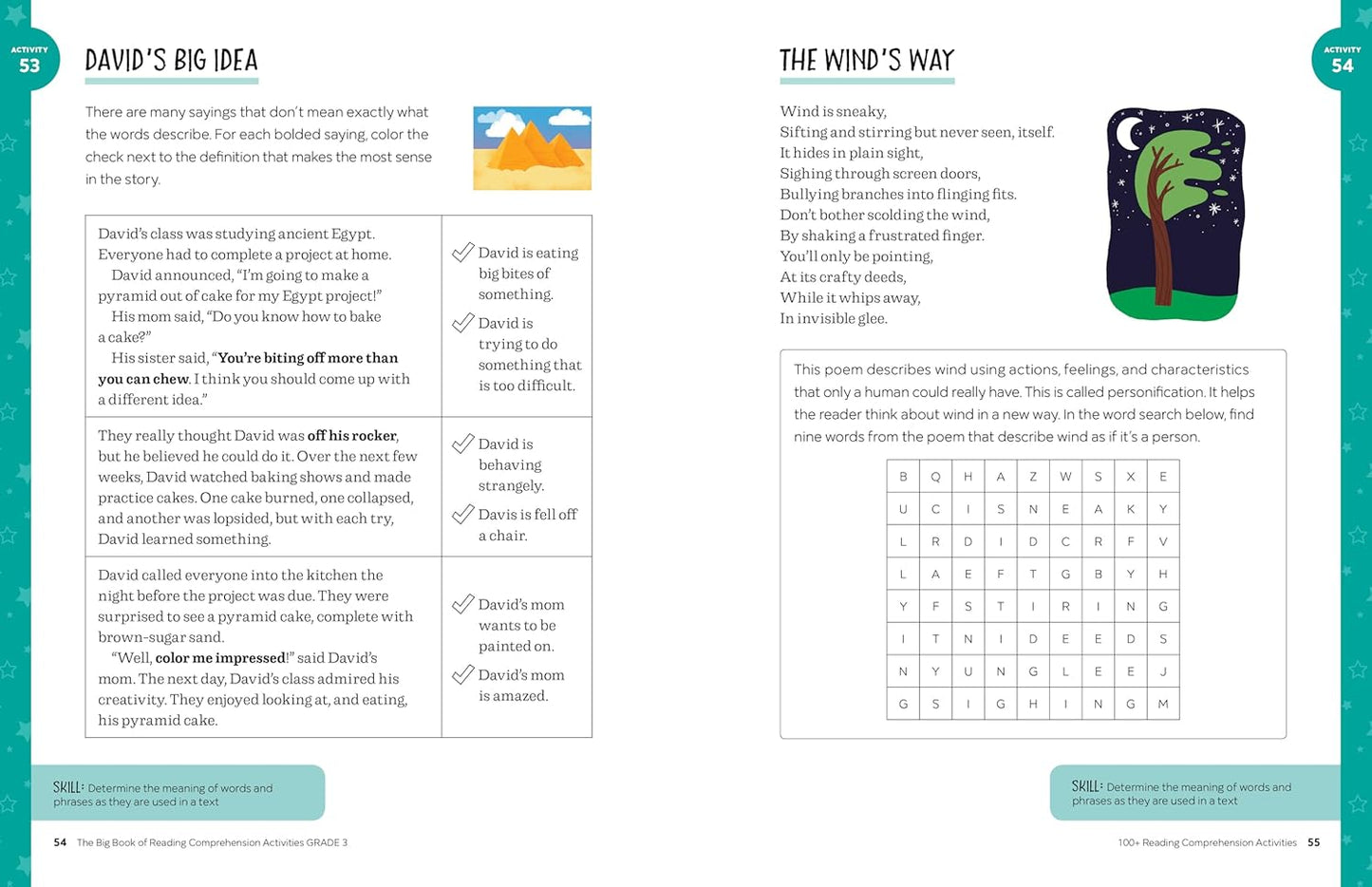 The Big Book of Reading Comprehension Activities, Grade 3: 100+ Activities for After-School and Summer Reading Fun(Spiral Bound) - Korvel