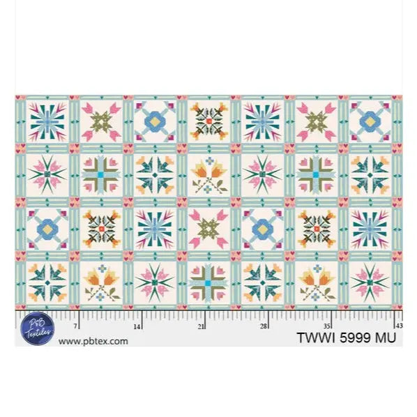 Tela de Algodón Geo Florals Things With Wings por Yarda