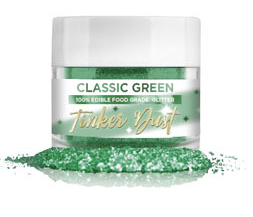 Tinker Dust Edible Glitter - Classic Green, 5g