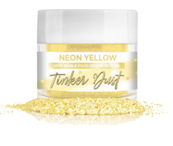 Tinker Dust Edible Glitter - Neon Yellow, 5g